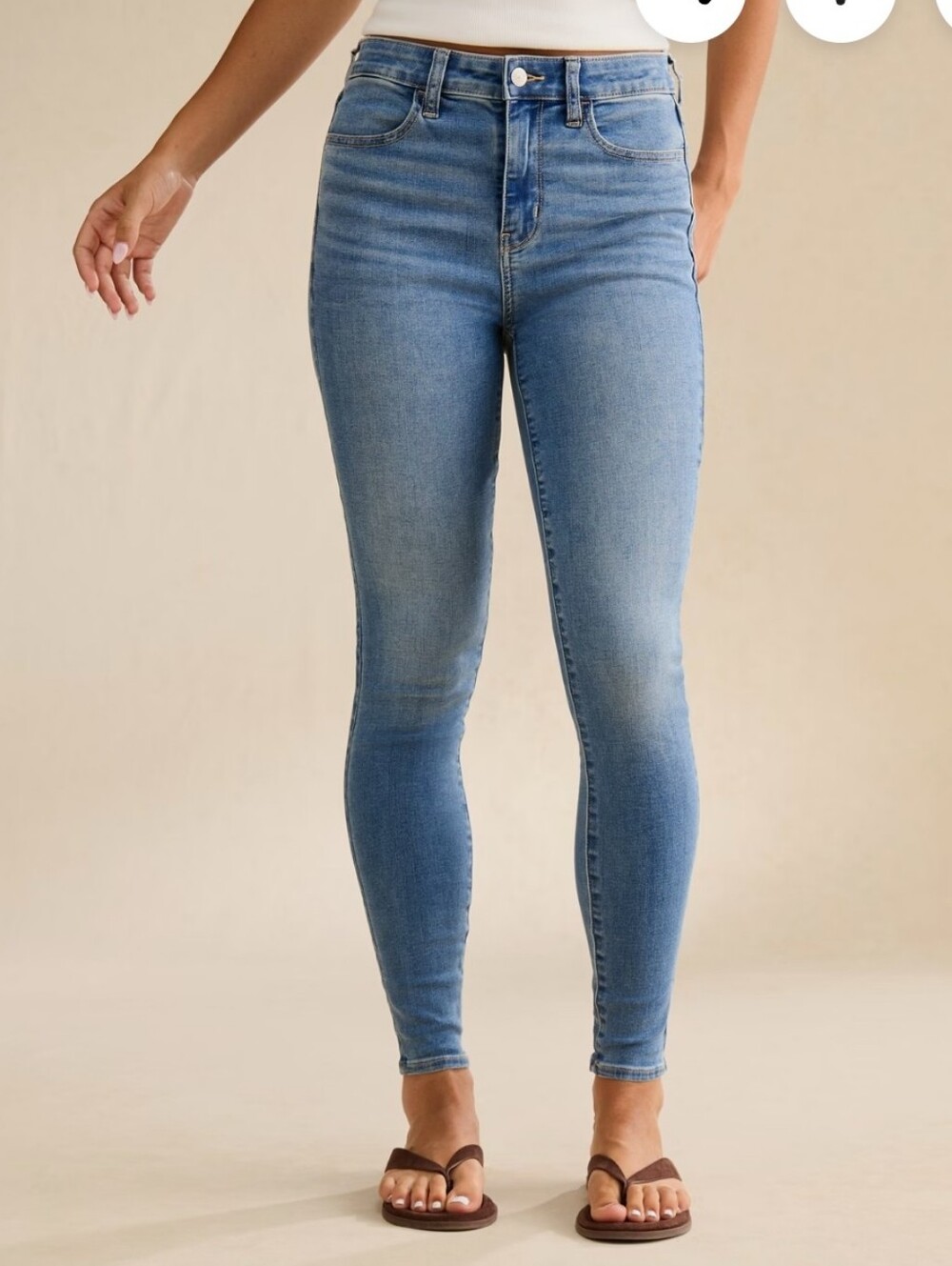 American Eagle Outfitters Light Blue High-Rise Skinny Jeans